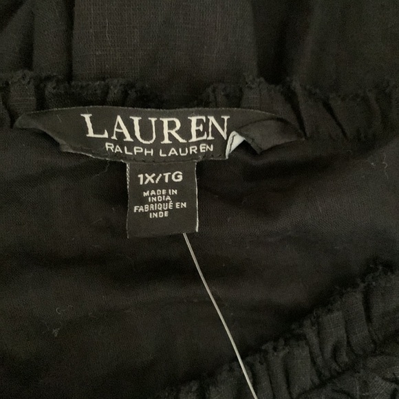 Ralph Lauren black label peasant embroidery maxi skirt 1x whimsigoth fairy - Picture 12 of 16